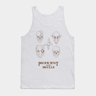 Proficient With Skulls (Double Sided) Tank Top